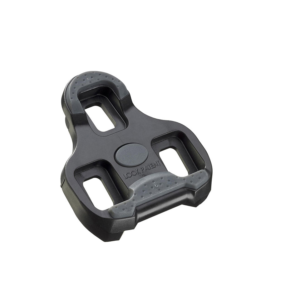 Look Keo Grip 0° black cycling cleats with textured surface for secure pedal attachment and improved grip.