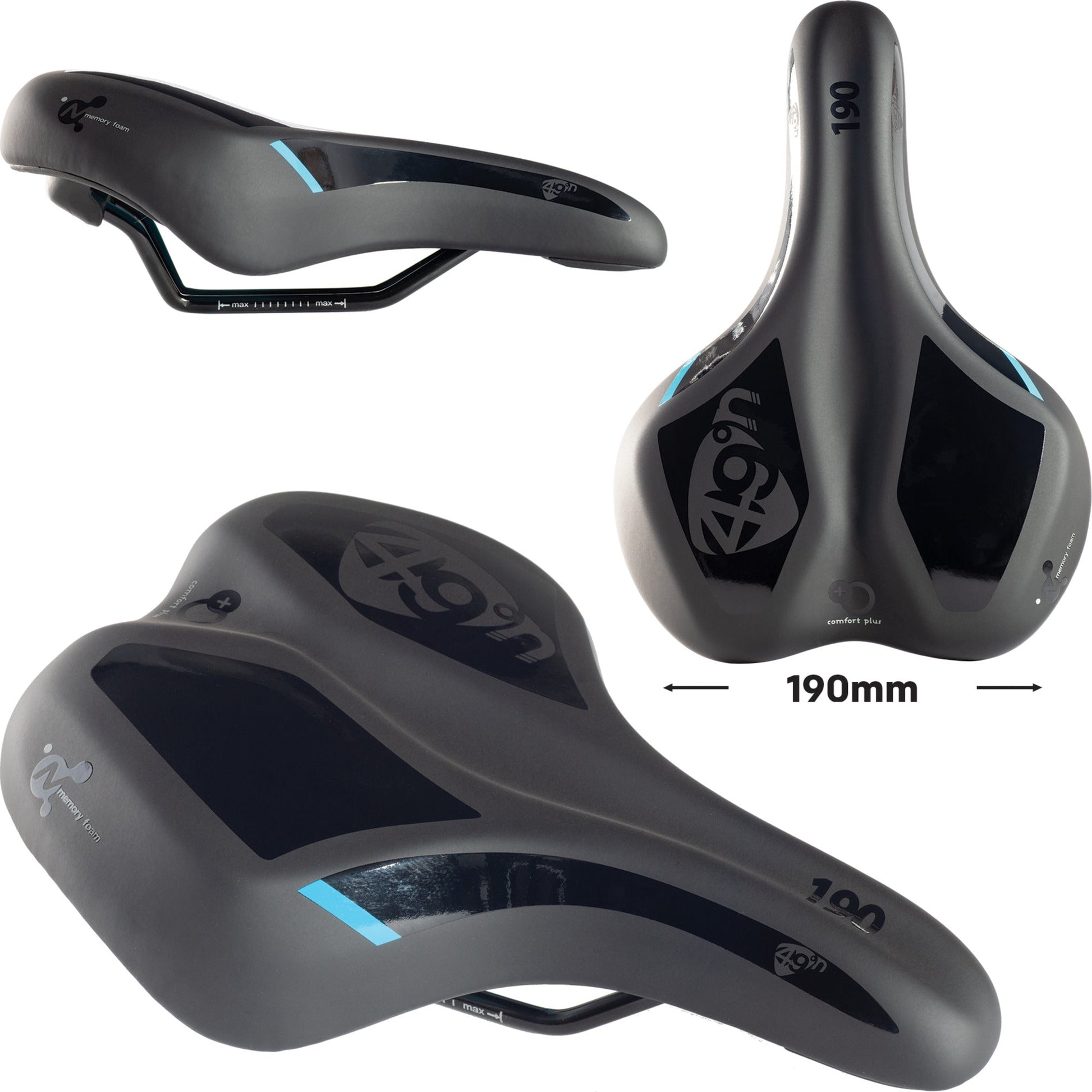 49N  FORMFIT 190 - MEMORY FOAM SADDLE - MetroCycle