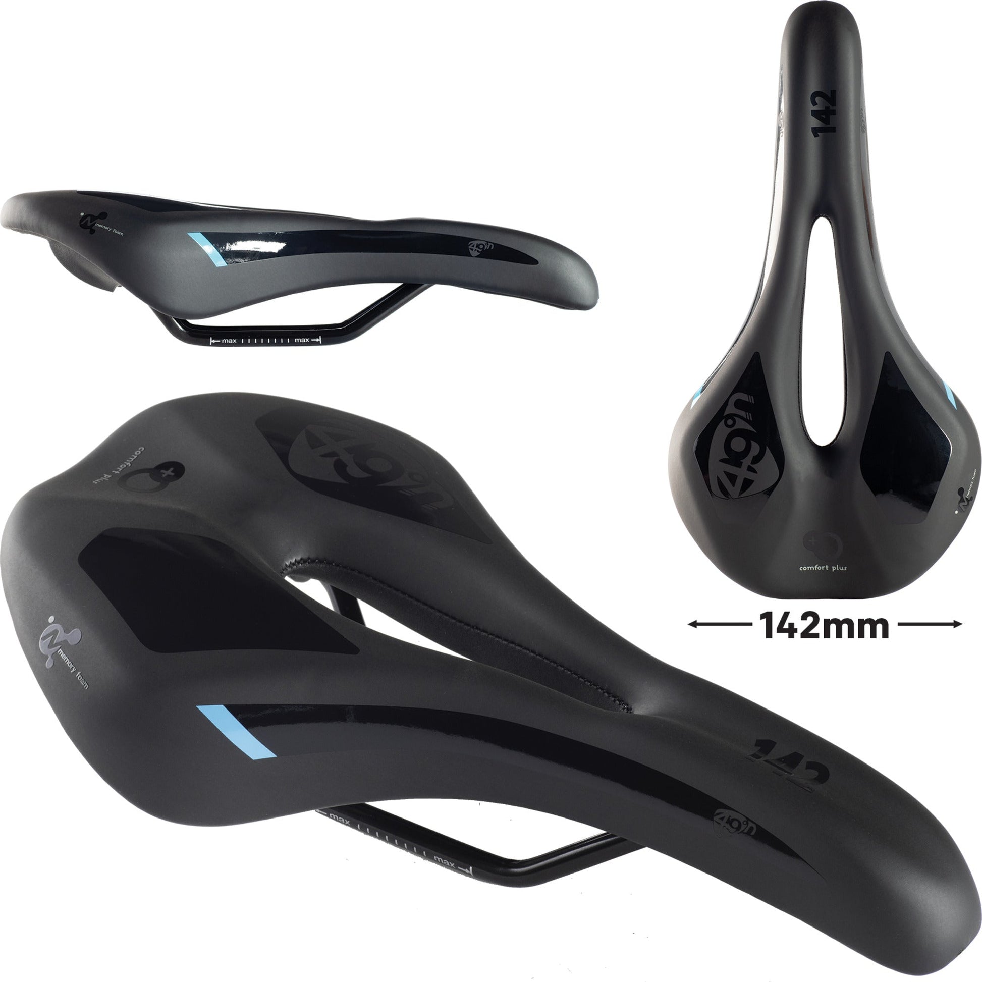 49N  FORMFIT ERGO 142 - MEMORY FOAM SADDLE - MetroCycle