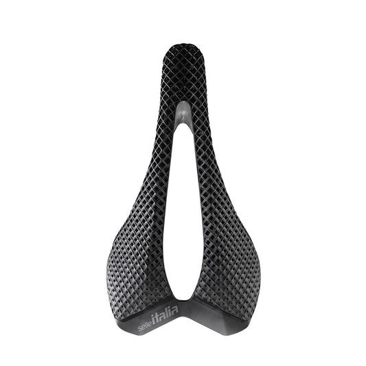 Selle Italia SLR 3D Carbon Superflow road saddle with lightweight design and ergonomic shape for cycling comfort.