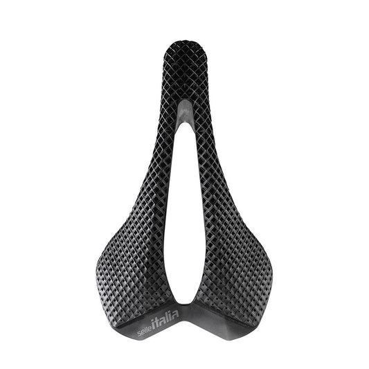 Selle Italia SLR 3D Carbon Superflow road saddle with lightweight design and ergonomic shape for cyclists.
