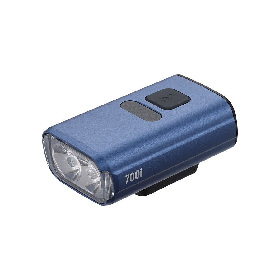 BBB Cycling BLS-262i Nanostrike 700i bike light showing bright LED beam and sleek black design.