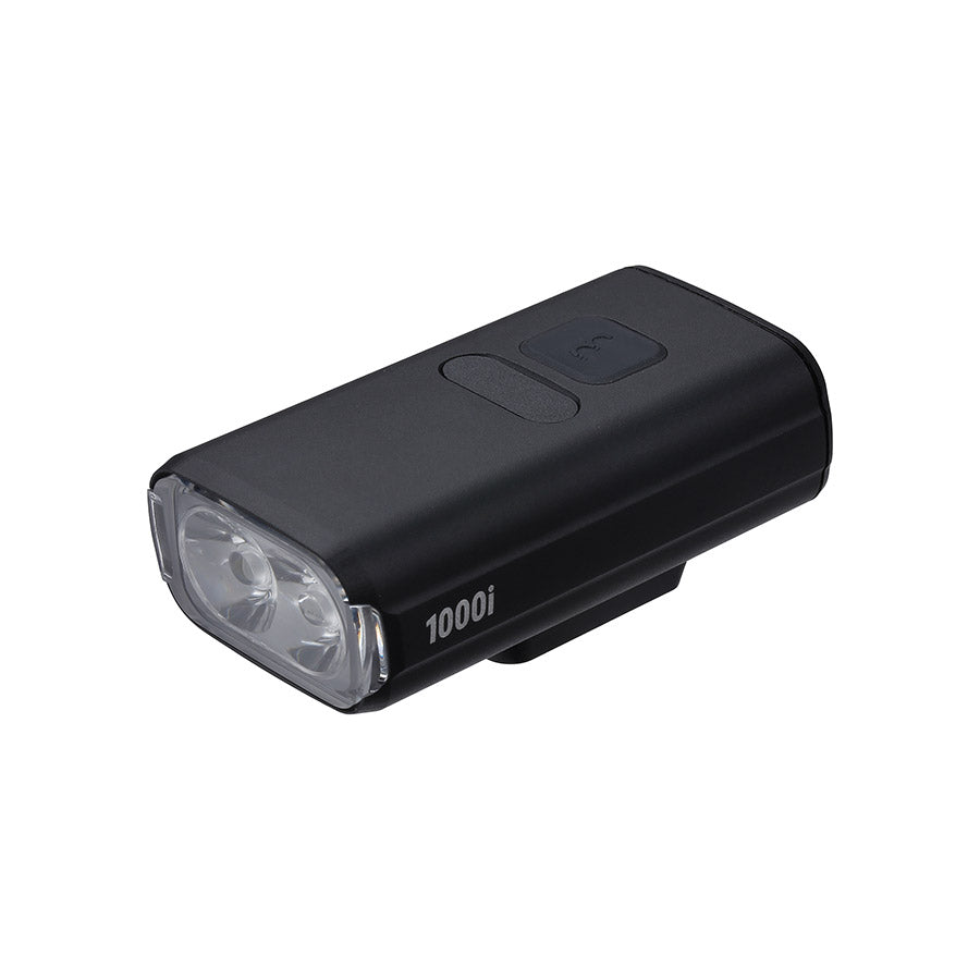 BBB Cycling BLS-263i Nanostrike 1000i bike light with bright LED beam and compact design, mounted on a bicycle handlebar.