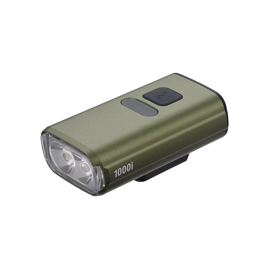 BBB Cycling BLS-263i Nanostrike 1000i bike light showing front view with LED display and mounting bracket on a white background.