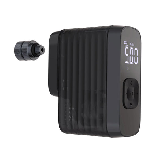 BBB Cycling BMP-201 BarBank frame pump with compact design and ergonomic handle, ready for bicycle tire inflation.