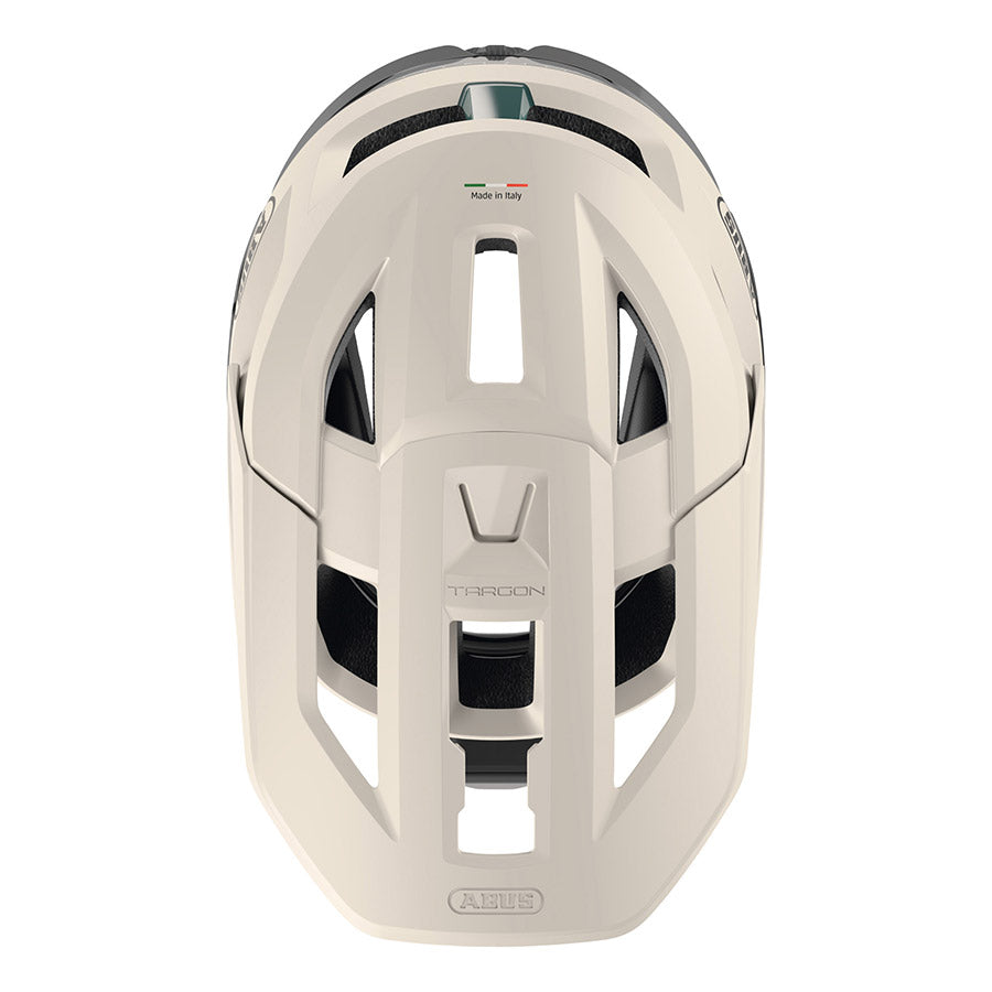 Abus Targon full face helmet with adjustable straps and ventilation for cycling safety and comfort.