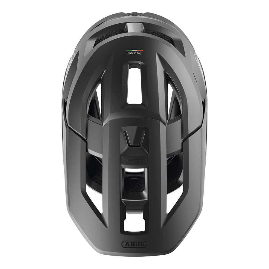Abus Targon full face helmet with adjustable straps and ventilation, designed for safety and comfort during cycling.