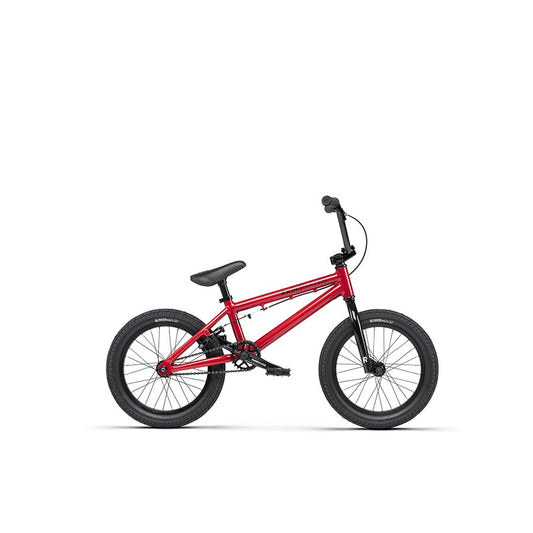 Radio BMX bicycle with colorful dice graphic design on the frame, showcasing a vibrant BMX bike for riding and tricks.
