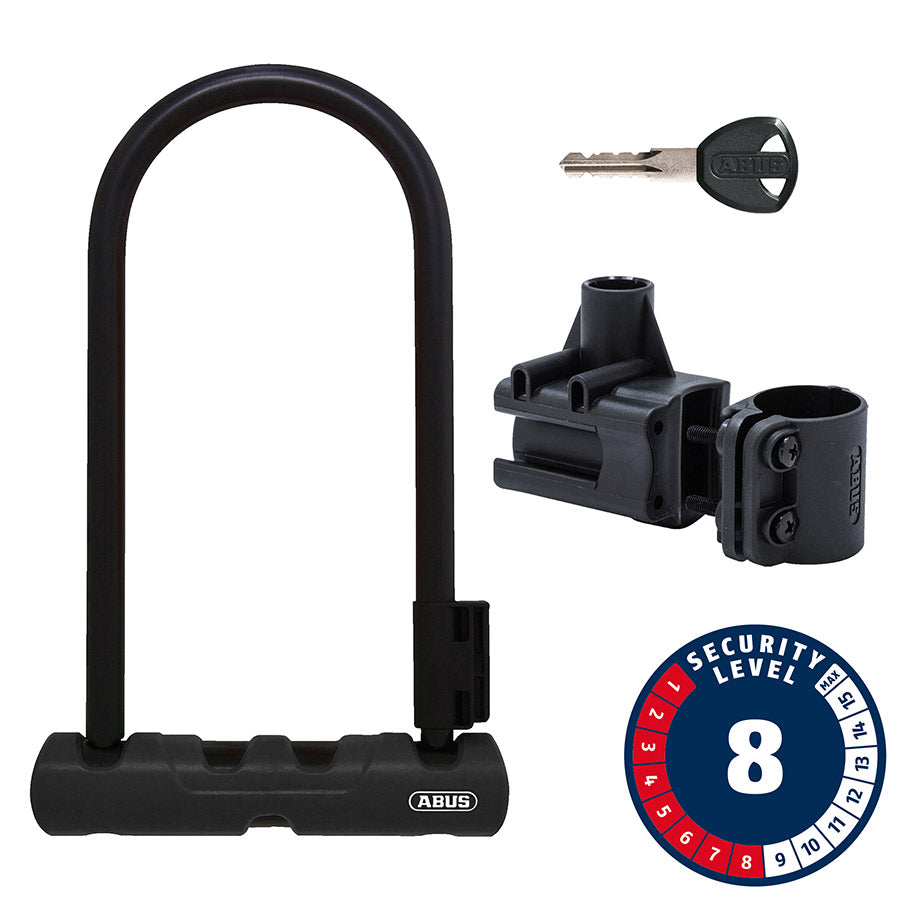 Green Abus Ultra 410K U-Lock with 230mm shackle, high-security bike lock from Abus.