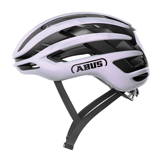 Abus AirBreaker 2.0 road helmet in all-purple with sleek aerodynamic design and ventilation for cycling safety.