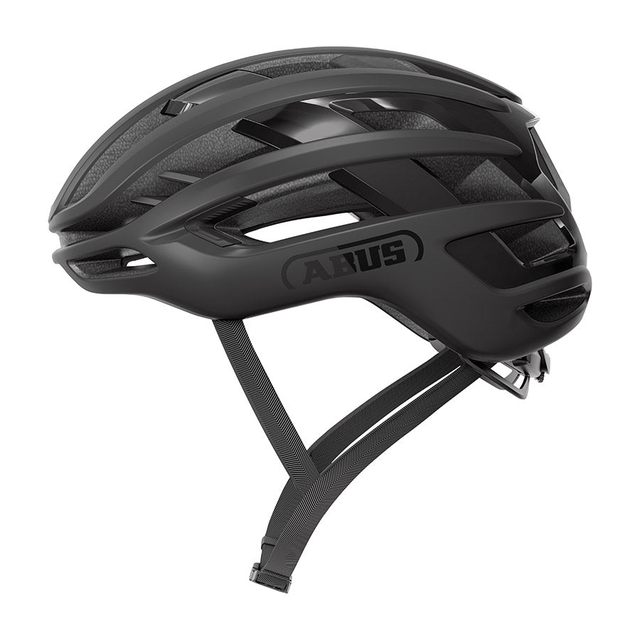Abus AirBreaker 2.0 road helmet in all purple, lightweight and aerodynamic design for cycling safety and performance.