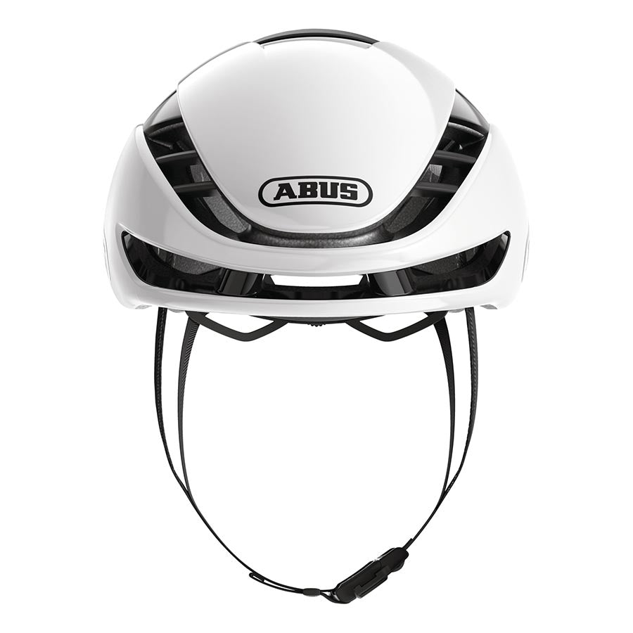 Abus GameChanger 2.0 MIPS road helmet in velvet black with adjustable strap, designed for high-performance cycling.