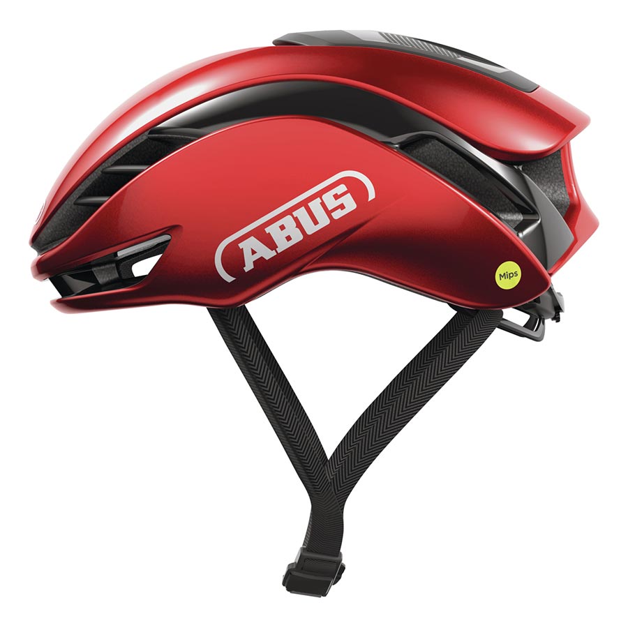 Abus GameChanger 2.0 MIPS road helmet in velvet black with size L (59-62cm), featuring aerodynamic design and safety features