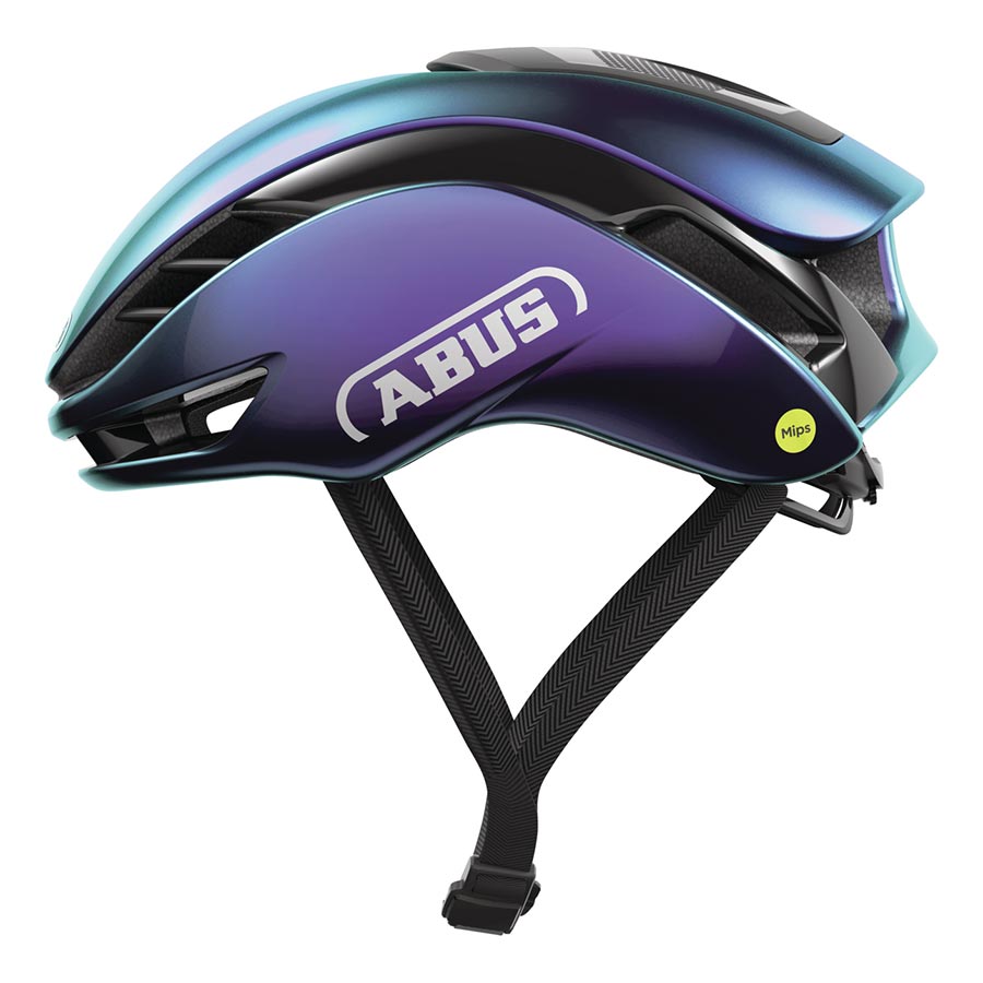 Abus GameChanger 2.0 MIPS road helmet in velvet black with size L (59-62cm), featuring aerodynamic design and MIPS safety technology.