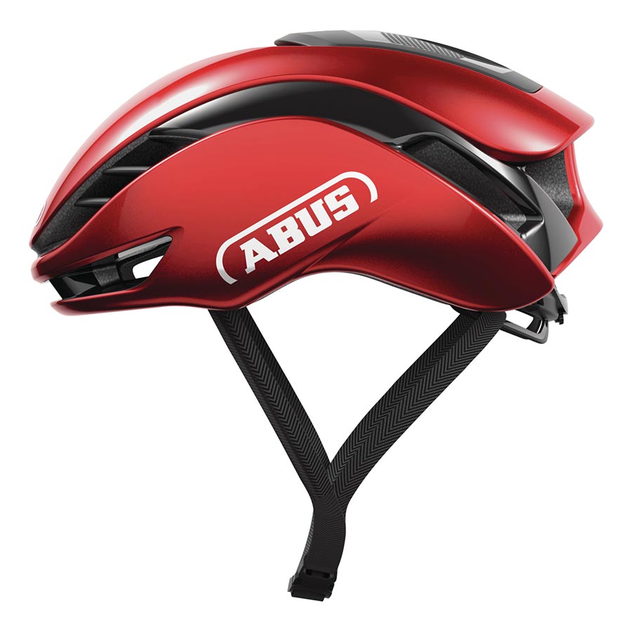 Abus GameChanger 2.0 road helmet in velvet black, size large 59-62cm, with aerodynamic design and ventilation for cycling.