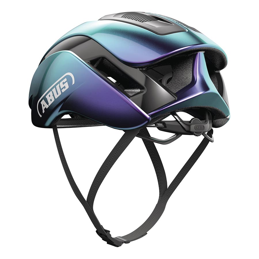 Abus GameChanger 2.0 road helmet in velvet black with size L (59-62cm), lightweight and aerodynamic for cycling safety and performance.