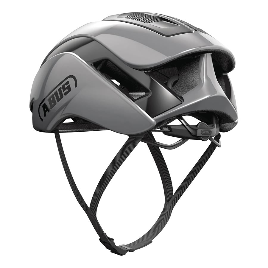 Abus GameChanger 2.0 road helmet in velvet black with size L (59-62cm), featuring aerodynamic design and ventilation.