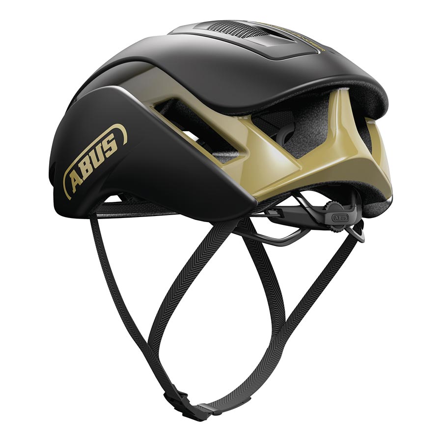 Abus GameChanger 2.0 road helmet in velvet black, L size (59-62cm), with aerodynamic design and ventilation for cycling.
