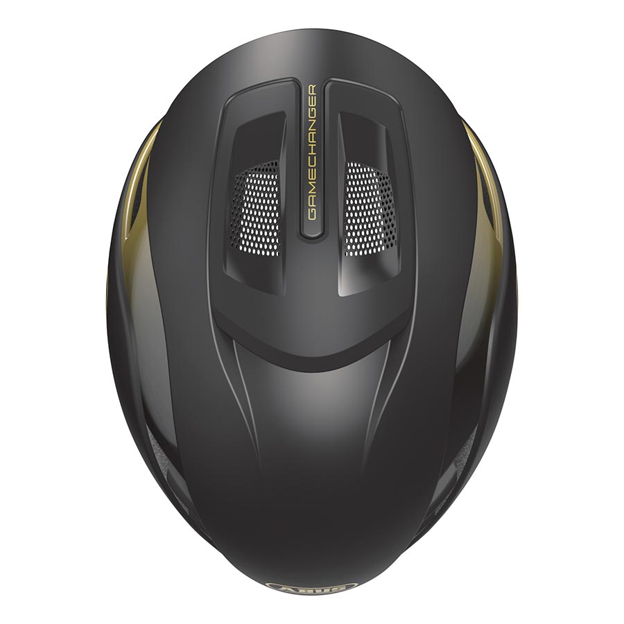 Abus GameChanger 2.0 road helmet in velvet black, size large (59-62cm), with aerodynamic design and ventilation features.