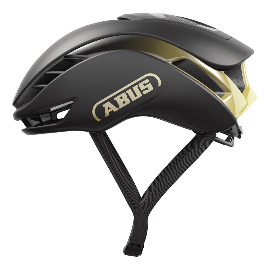 Abus GameChanger 2.0 road helmet in velvet black with size L (59-62cm), aerodynamic design for cycling safety and performance.