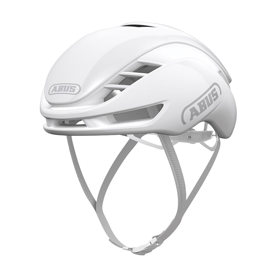 Abus GameChanger 2.0 road helmet in velvet black, size large (59-62cm), with aerodynamic design and adjustable straps.