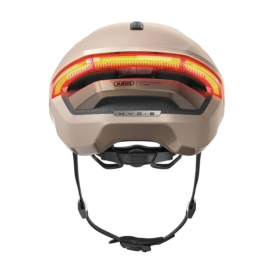 Abus Hyp-E recreational and commuter helmet in jungle green, size L (57-61cm), with ventilation and adjustable straps