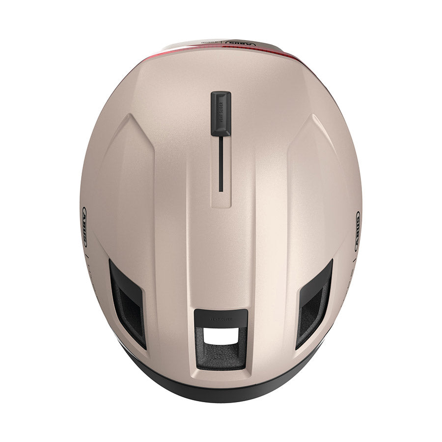 Abus Hyp-E recreational and commuter helmet in jungle green with size 57-61cm, featuring adjustable straps and ventilation.