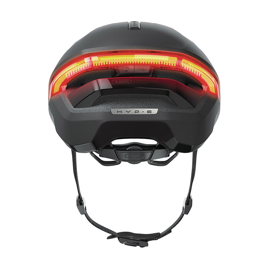 Abus Hyp-E recreational and commuter helmet in jungle green, size L (57-61cm) with ventilation and adjustable straps.