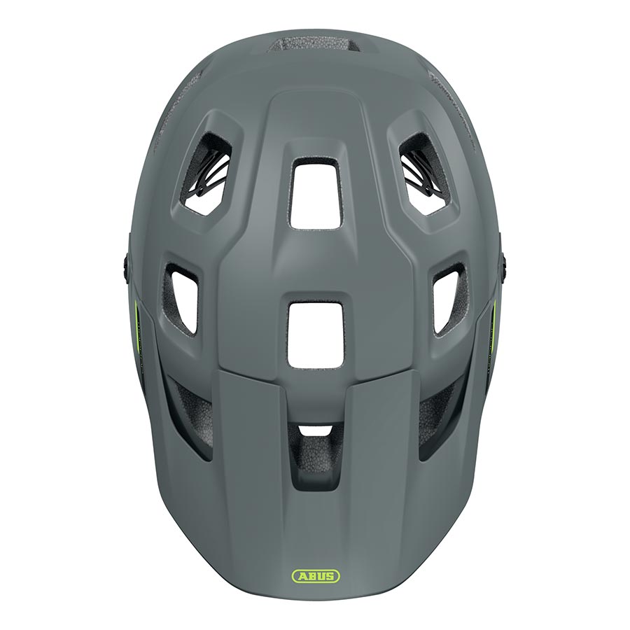 Abus MoDrop mountain bike helmet in velvet black with adjustable straps and ventilation, size L (59-62cm).