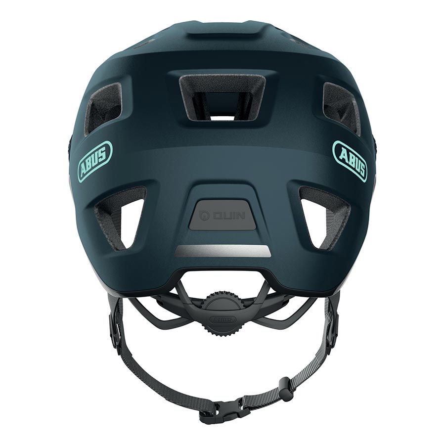 Abus MoDrop mountain bike helmet in velvet black with size L (59-62cm), featuring ventilation and adjustable straps.