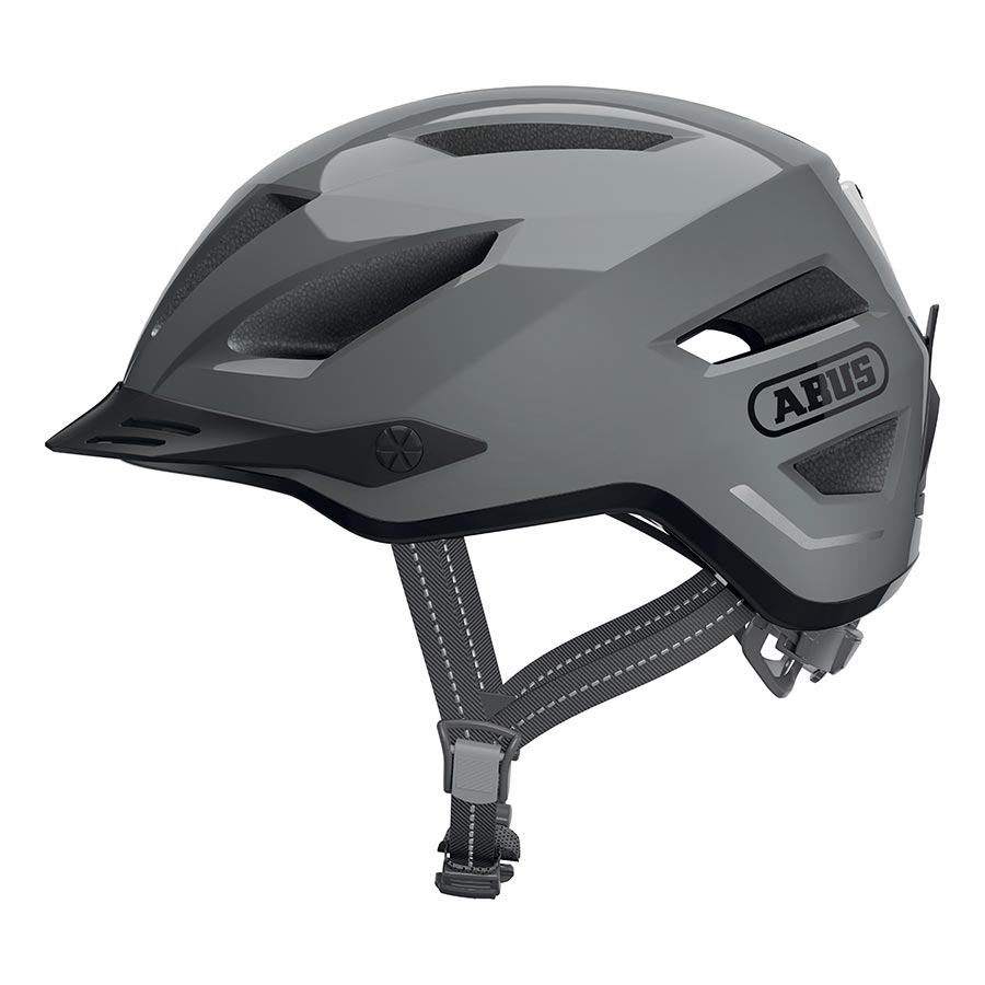 Abus Pedelec 2.0 recreational and commuter helmet in velvet black, size L, 56-62cm, with adjustable straps and ventilation.