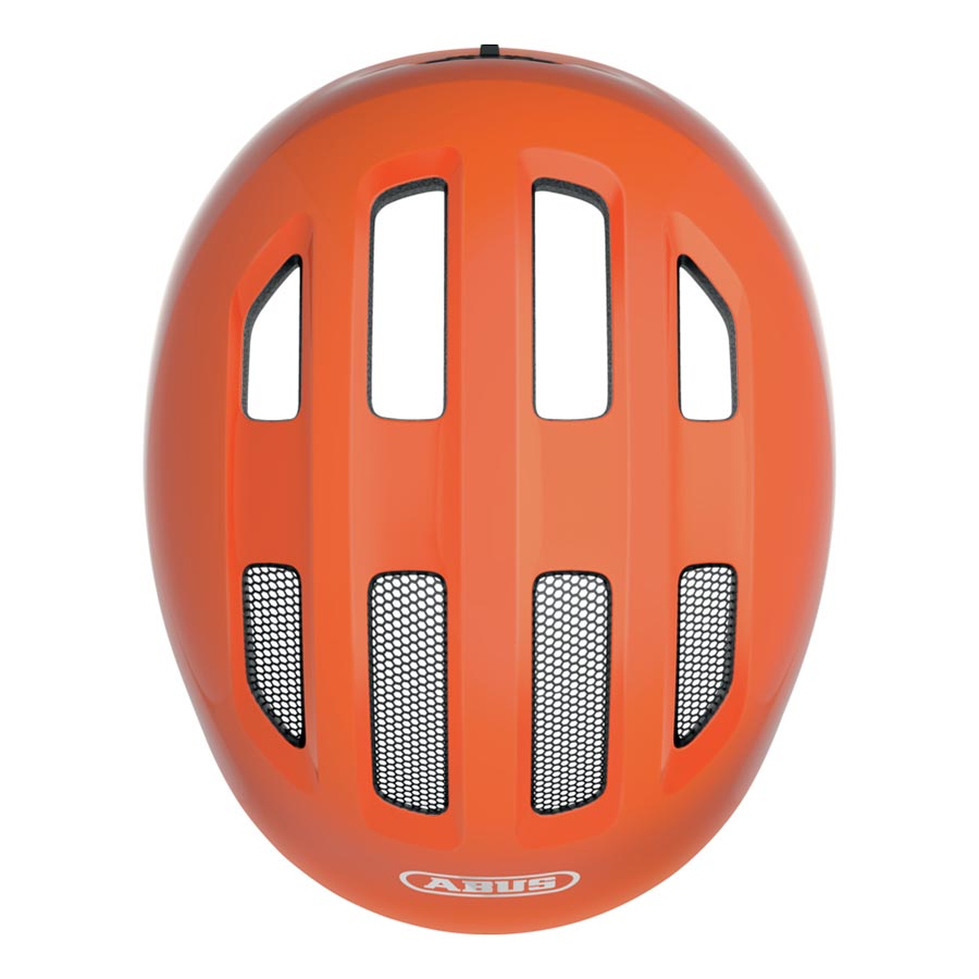 Pink butterfly design youth helmet from Abus Smiley 3.0 collection, featuring adjustable straps and durable safety features.