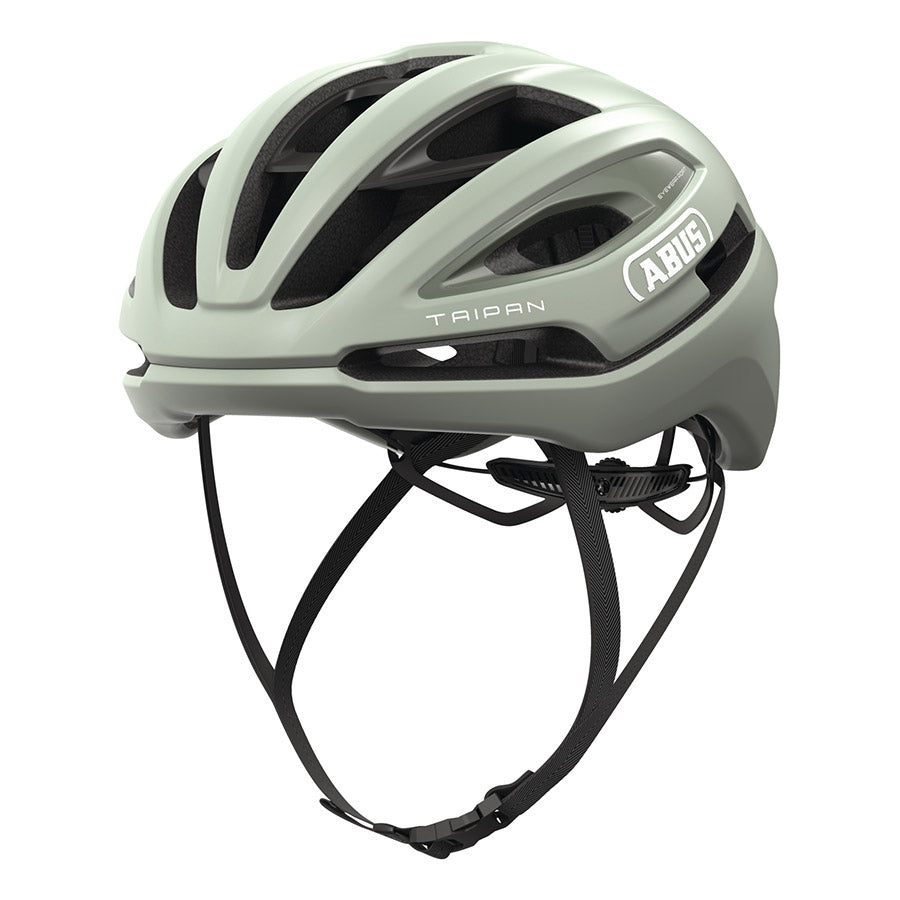 Abus Taipan road helmet in blue, size 57-61cm, with aerodynamic design and ventilation for cycling safety.
