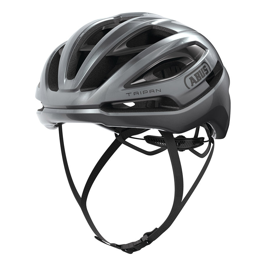 Abus Taipan road helmet in blue, size 57-61cm, with aerodynamic design and ventilation for cycling safety and comfort.