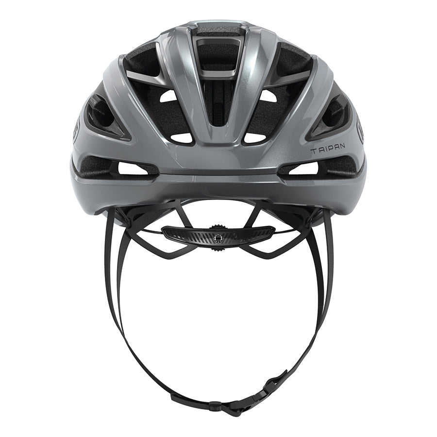 Abus Taipan Road Helmet in blue, with adjustable fit and ventilation, size 57-61cm, for cycling safety.
