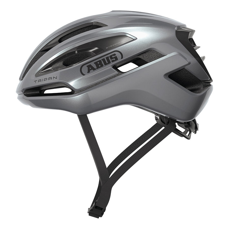 Abus Taipan road helmet in blue with size 57-61cm, lightweight and aerodynamic for cycling safety and comfort.