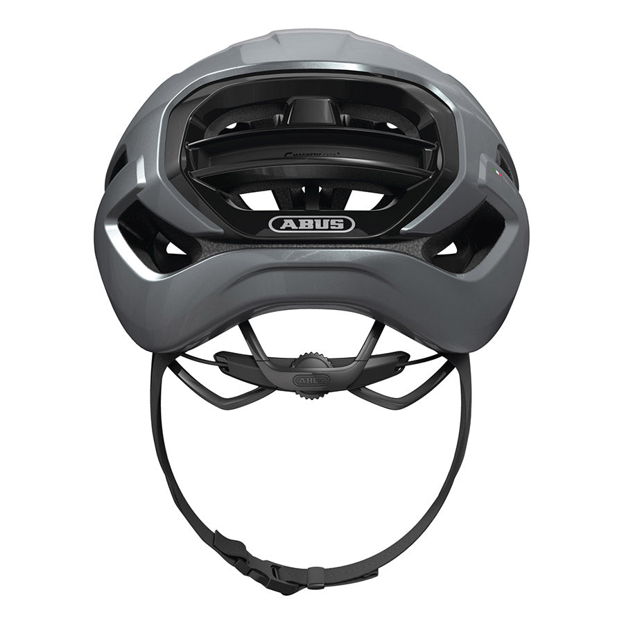 Abus Taipan road helmet in blue with size 57-61cm, lightweight design and aerodynamic vents for cycling safety.