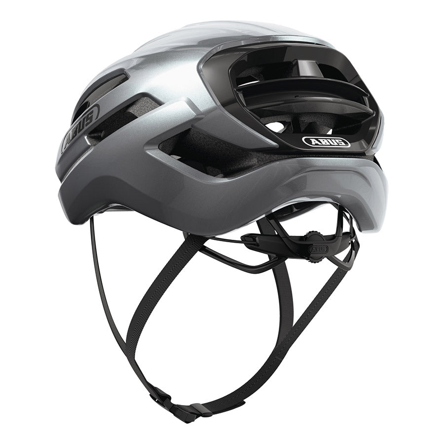 Abus Taipan road helmet in blue, size 57-61cm, with aerodynamic design and ventilation for cycling safety and comfort.