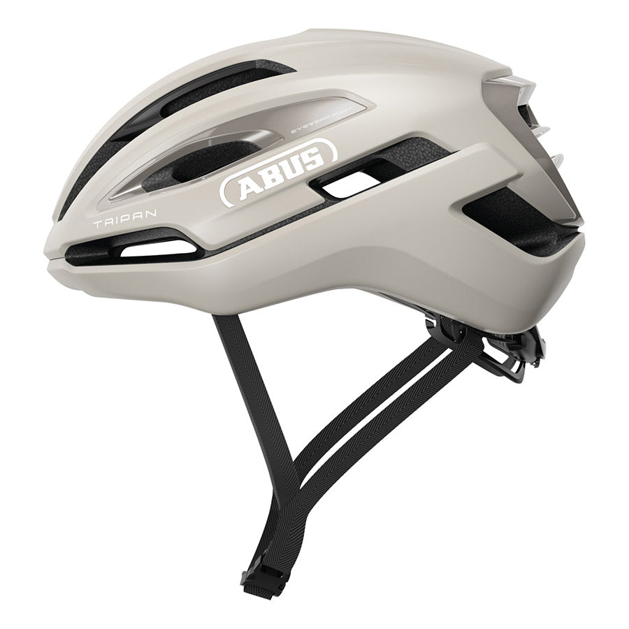 Abus Taipan road helmet in blue with size 57-61cm, featuring aerodynamic design and ventilation for cycling safety.