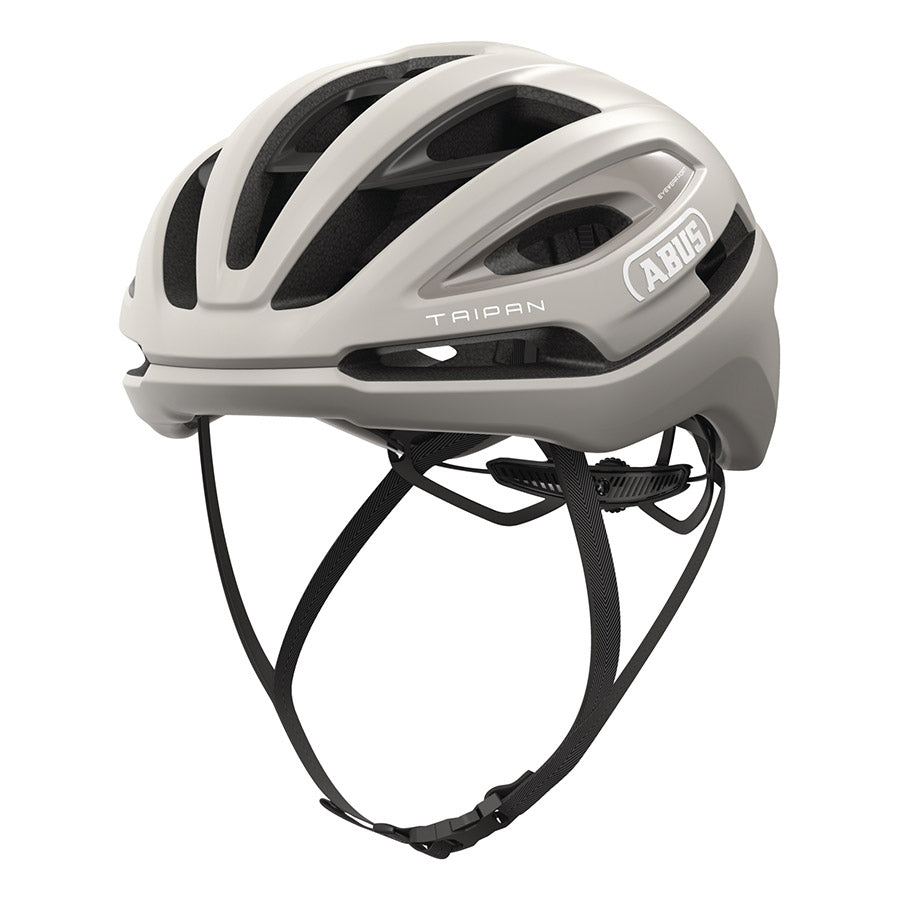 Abus Taipan road helmet in blue, size 57-61cm, featuring aerodynamic design and ventilation for cycling safety.