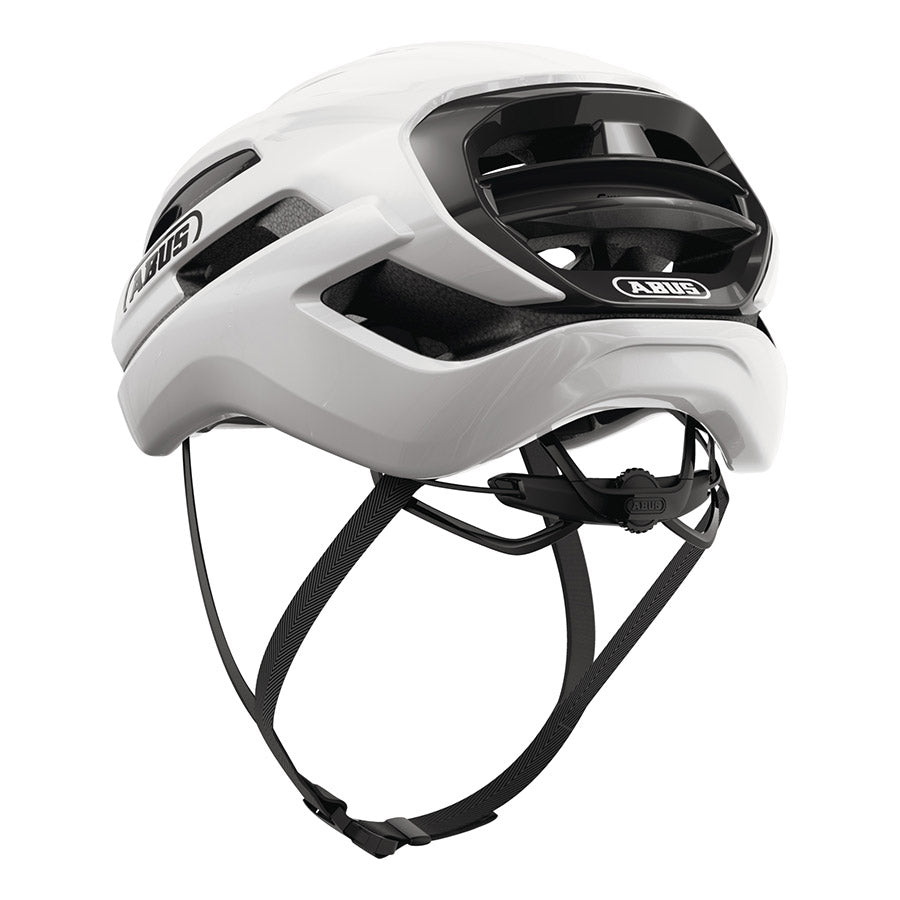 Abus Taipan road helmet in blue with size 57-61cm, aerodynamic design and ventilation for cycling safety.
