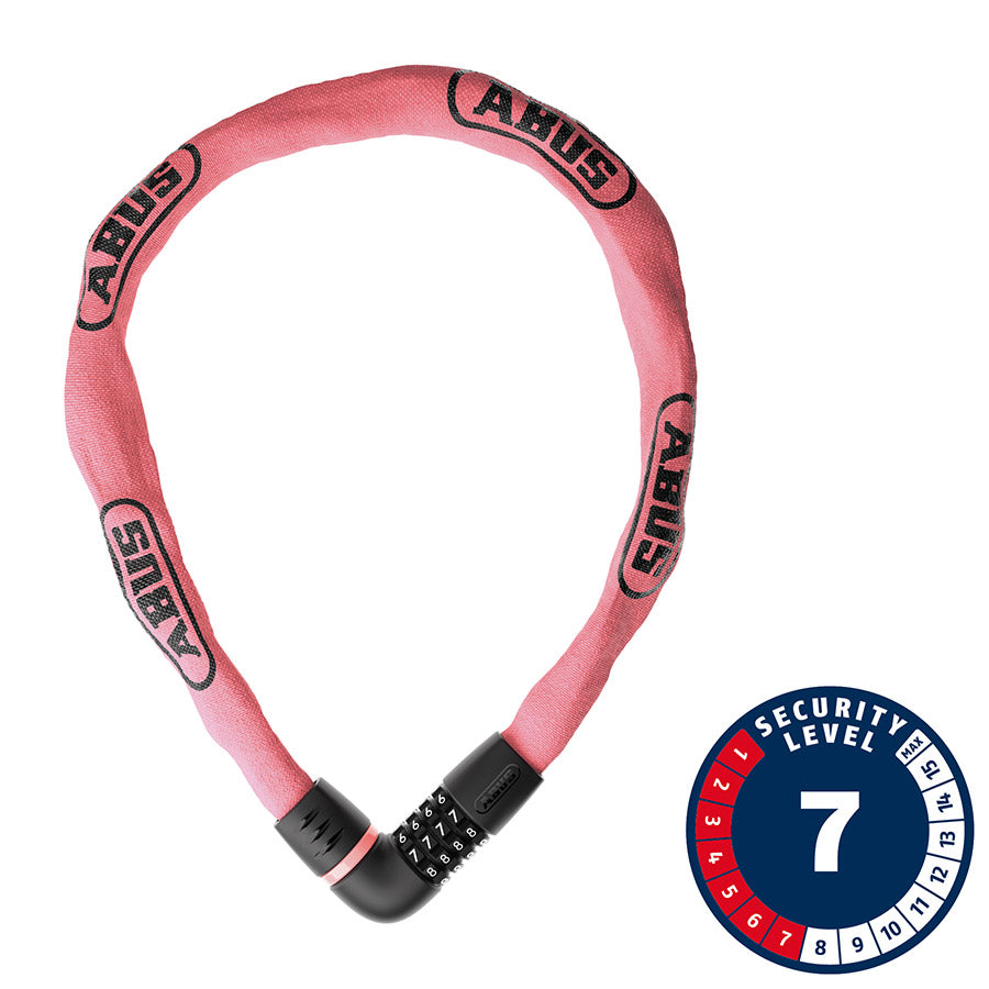 Abus Tresor 6807C chain lock, 85cm, black, sturdy security lock with key for bicycles or outdoor equipment.