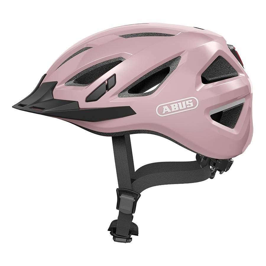 Abus Urban-I 3.0 recreational and commuter helmet in velvet black with adjustable straps and ventilation for urban cycling.
