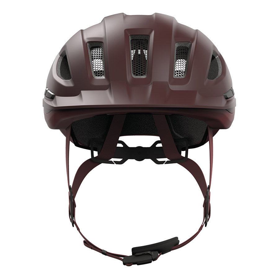 Abus Urban-I 4.0 ACE recreational and commuter helmet in graphite silver, size L (57-61cm), with adjustable straps and ventilation vents.