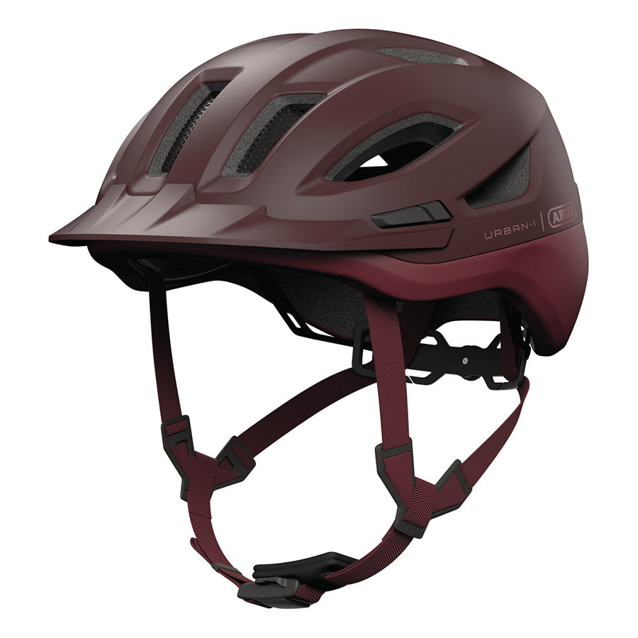 Abus Urban-I 4.0 ACE recreational and commuter helmet in graphite silver, size L (57-61cm), with aerodynamic design and ventilation.