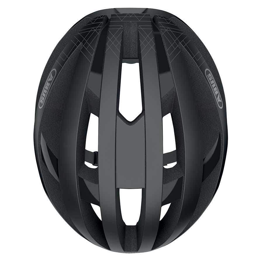 Abus Viantor road helmet in velvet black with adjustable straps and ventilation, size S (51-55cm), designed for cyclists.