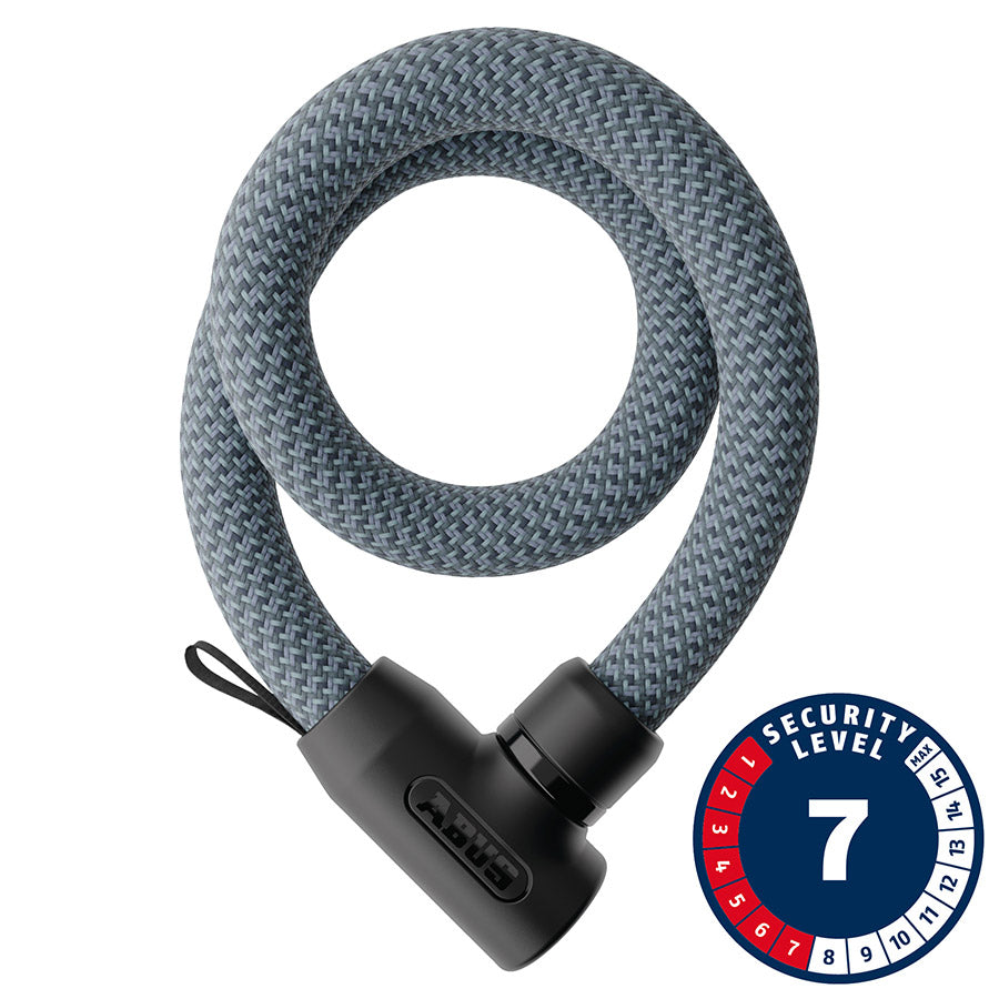 Abus Yarnit 4004K chain lock in black, 85cm long, with durable chain links for secure bike or equipment locking.