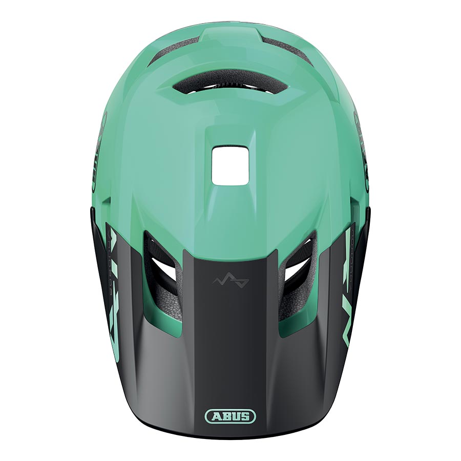 Abus YouDrop youth mountain helmet in velvet black with adjustable straps and ventilation for safe outdoor biking.