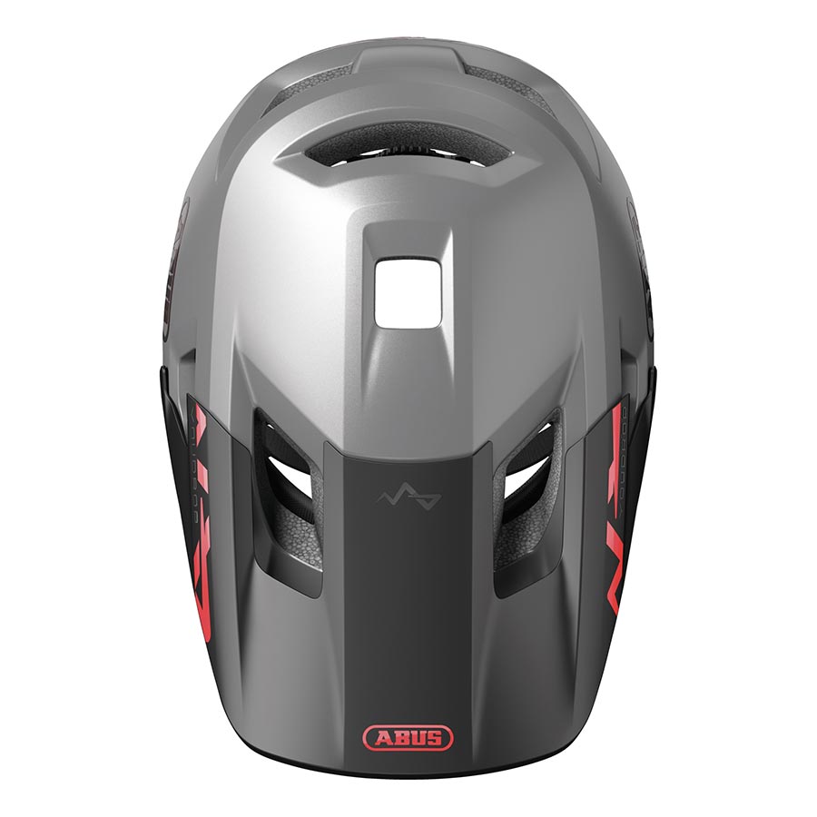 Abus YouDrop youth mountain helmet in velvet black with adjustable straps and ventilation for kids' outdoor biking safety.