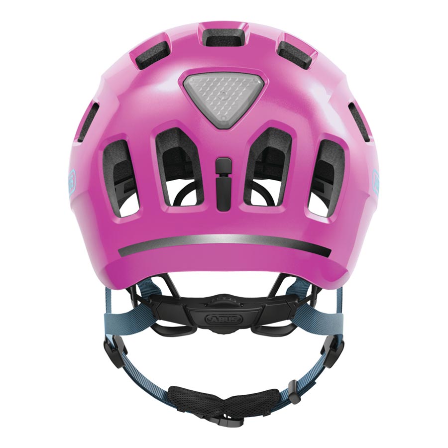 Abus Youn-I 2.0 youth helmet in velvet black with adjustable straps and ventilation for kids' safety and comfort.